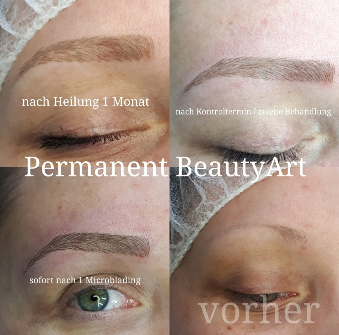 Microblading Heilungsprozess Ablauf 