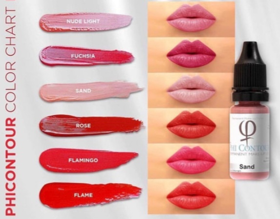 Permanent Make-Up Pigmenten für Lippen 