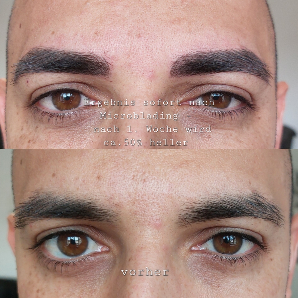 Microblading Augenbrauen für Männer 