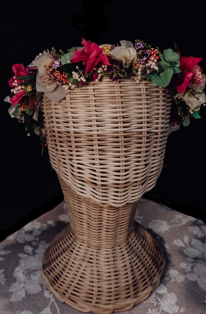 Tocados de Flores Preservadas Novia e Invitada Boda - ArtJoana
