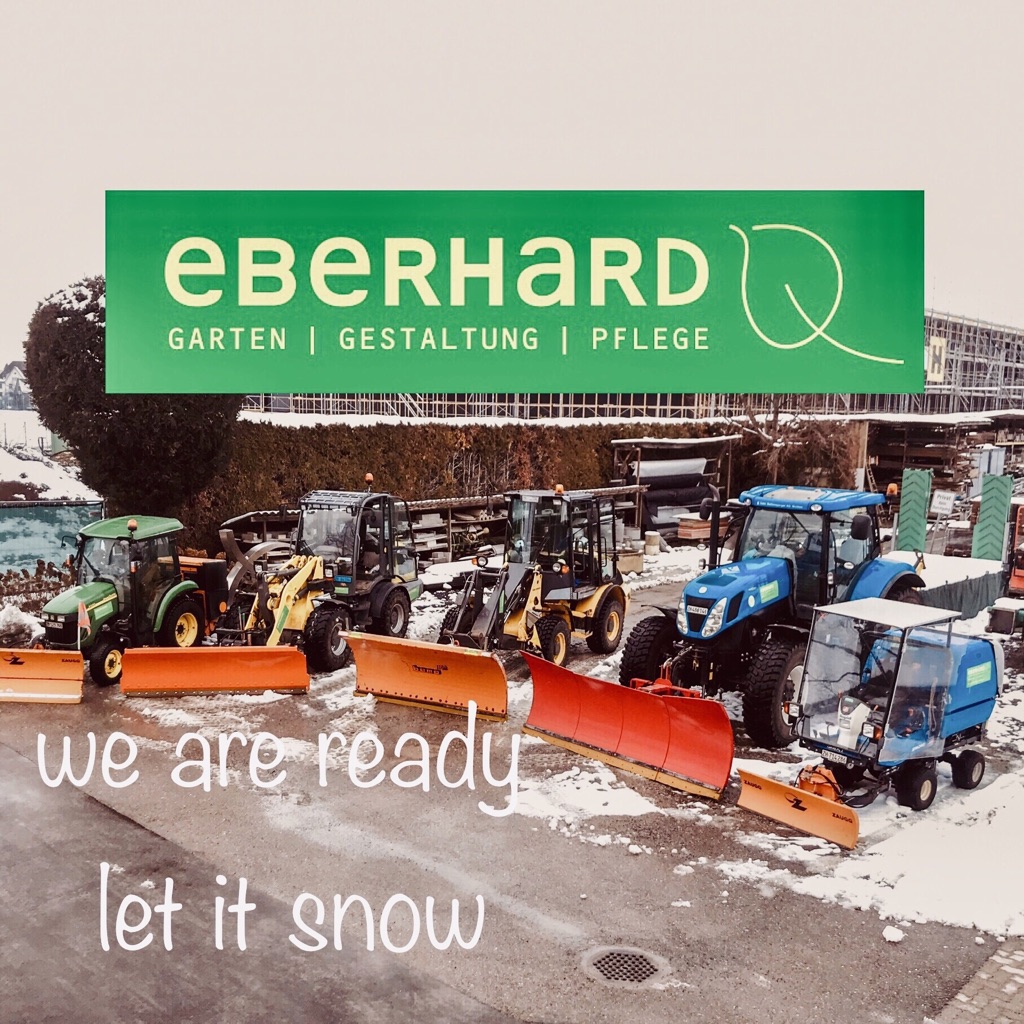 Eberhard Gartebau AG, Kloten, Schneeräumung im 24 Std Service 