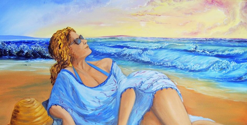 Sotto il sole dei tropici. Acrilico su tela. Collezione privata. 