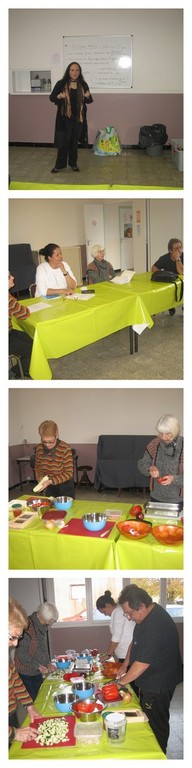 Photos prises lors d'une séance au centre social de Folelli.