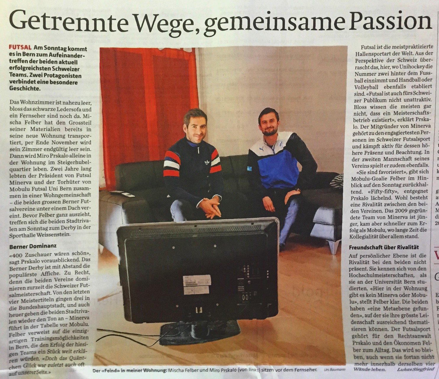 Berner Zeitung BZ - 20. November 2015