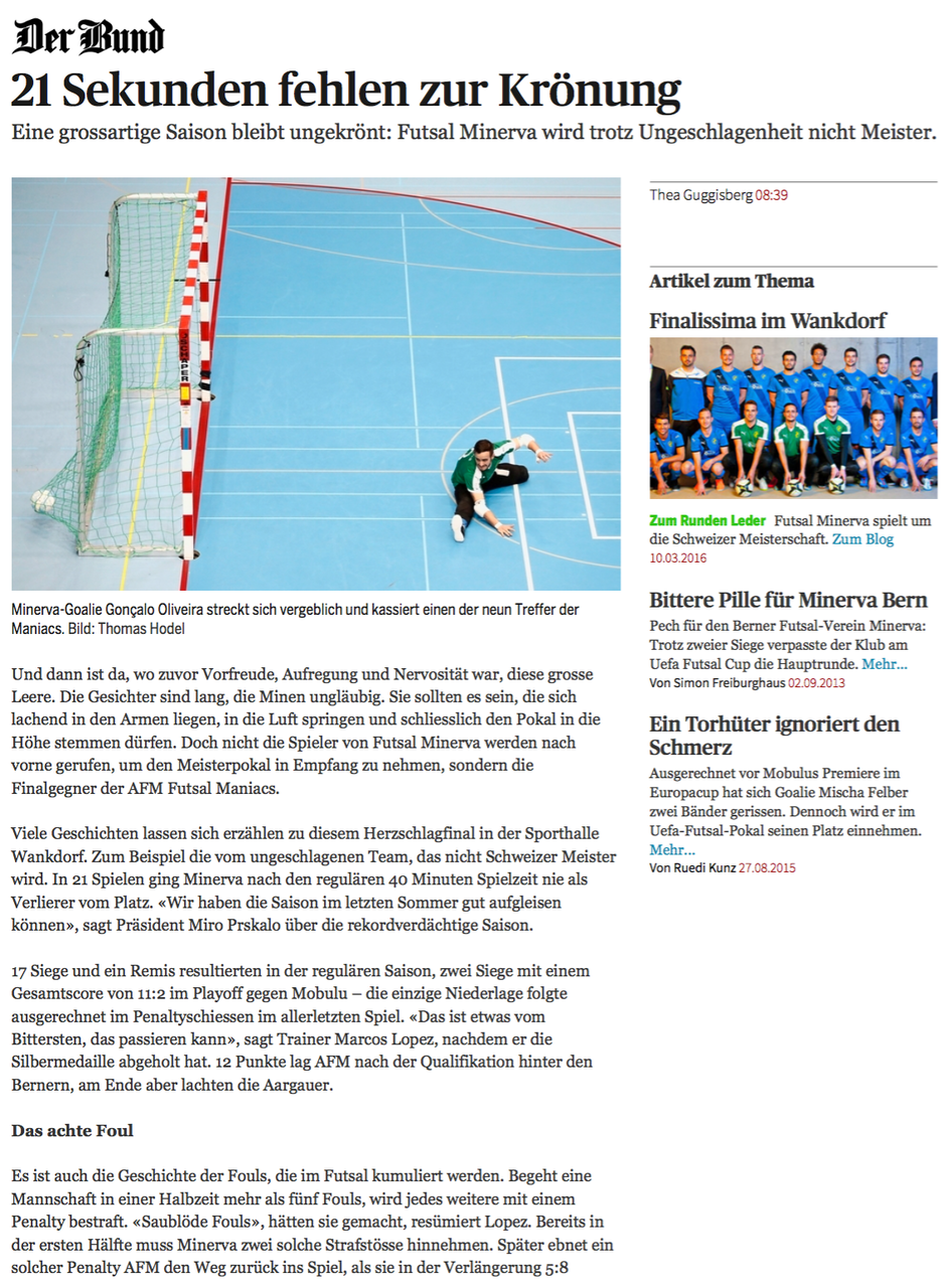 Der Bund - 15. März 2016 - S. 1
