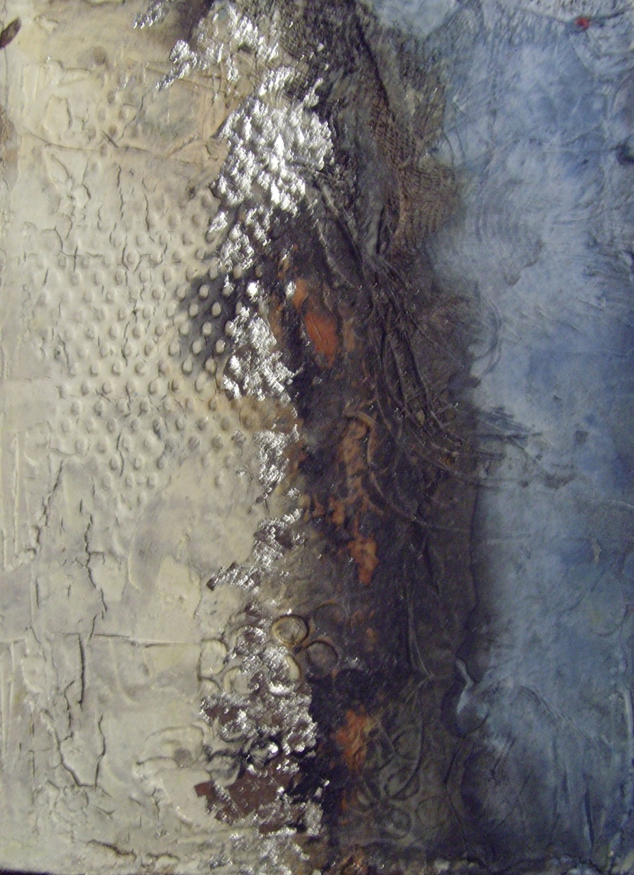 Klappkarte, 10cm x 15cm, Materialmix