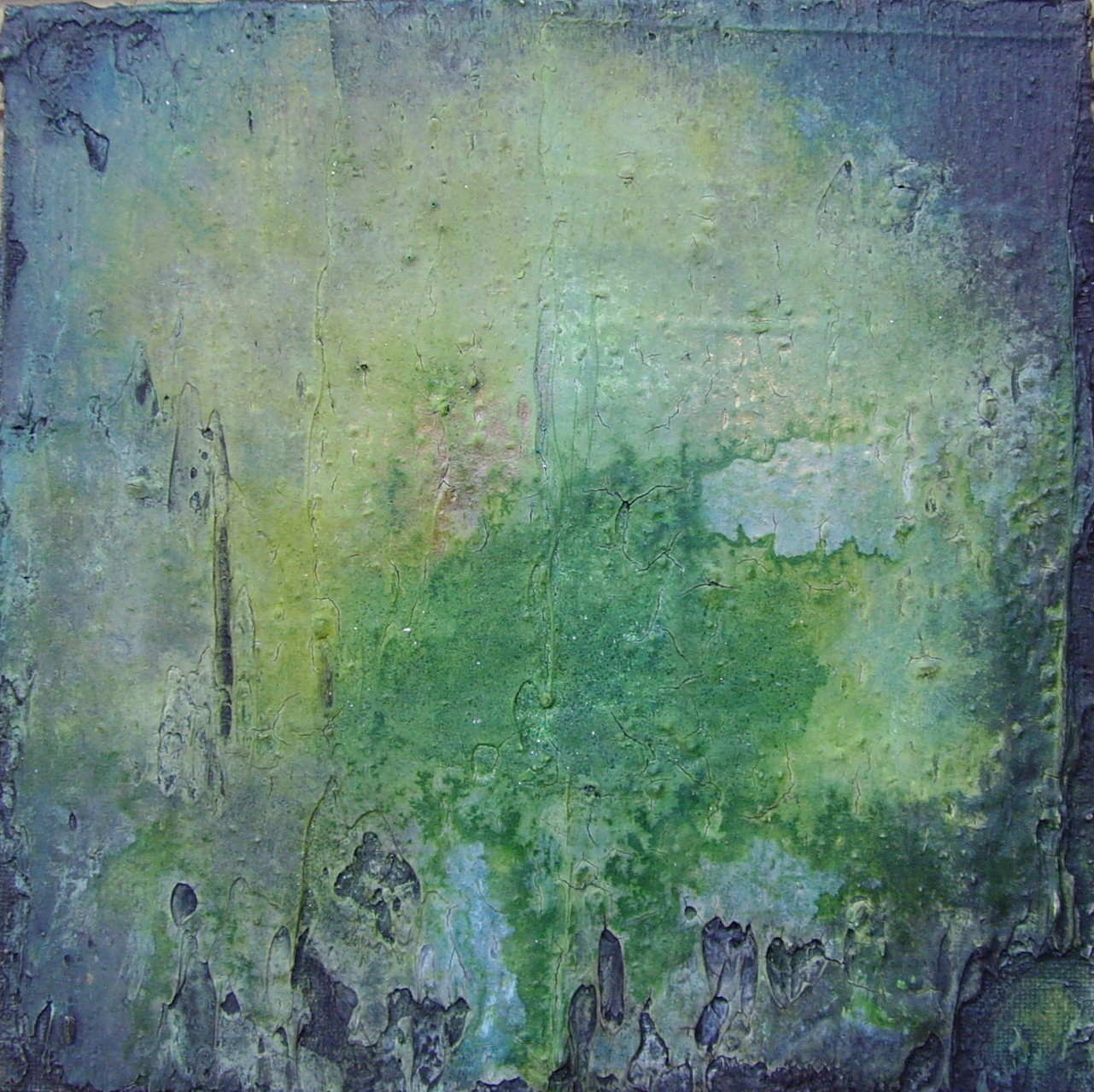 Unterwasserwelt, 20 cm x 20cm, Mixed Media