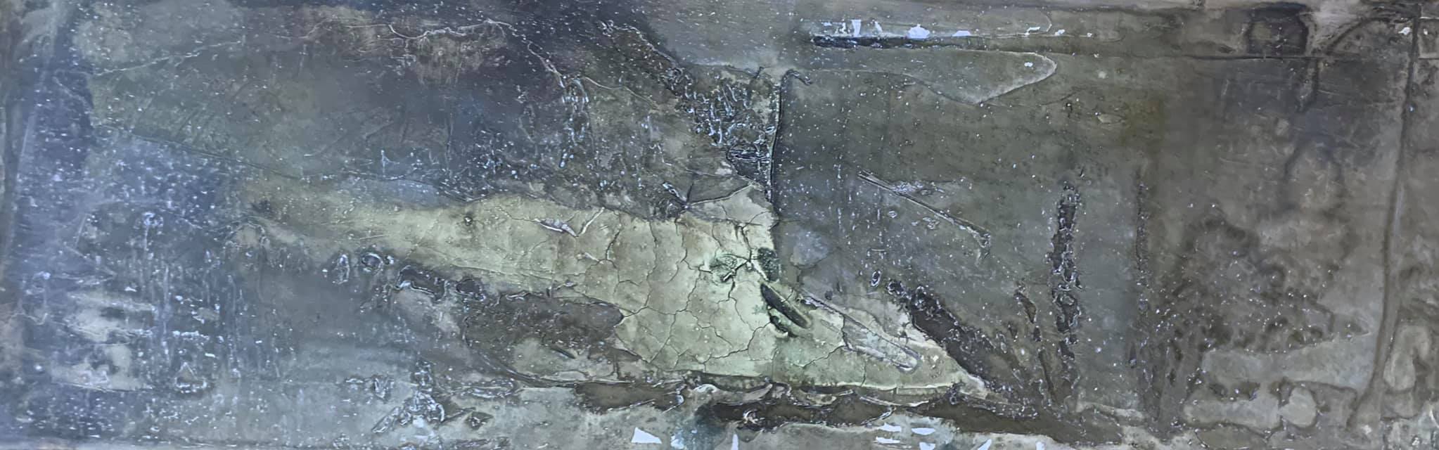 Fossil, 40cm x 1,20m x 4,5cm, Mixed Media,