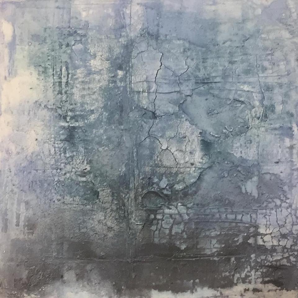 Eiswüste, 70 x 70 x 4cm, Mixed Media mit Intonakoschicht