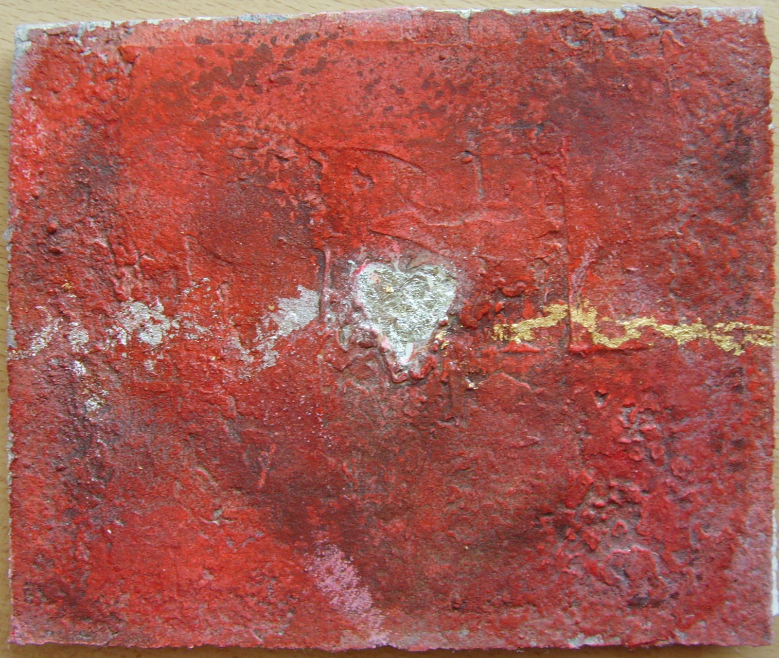 17cm x 14cm. Doppelkarte, Materialmix