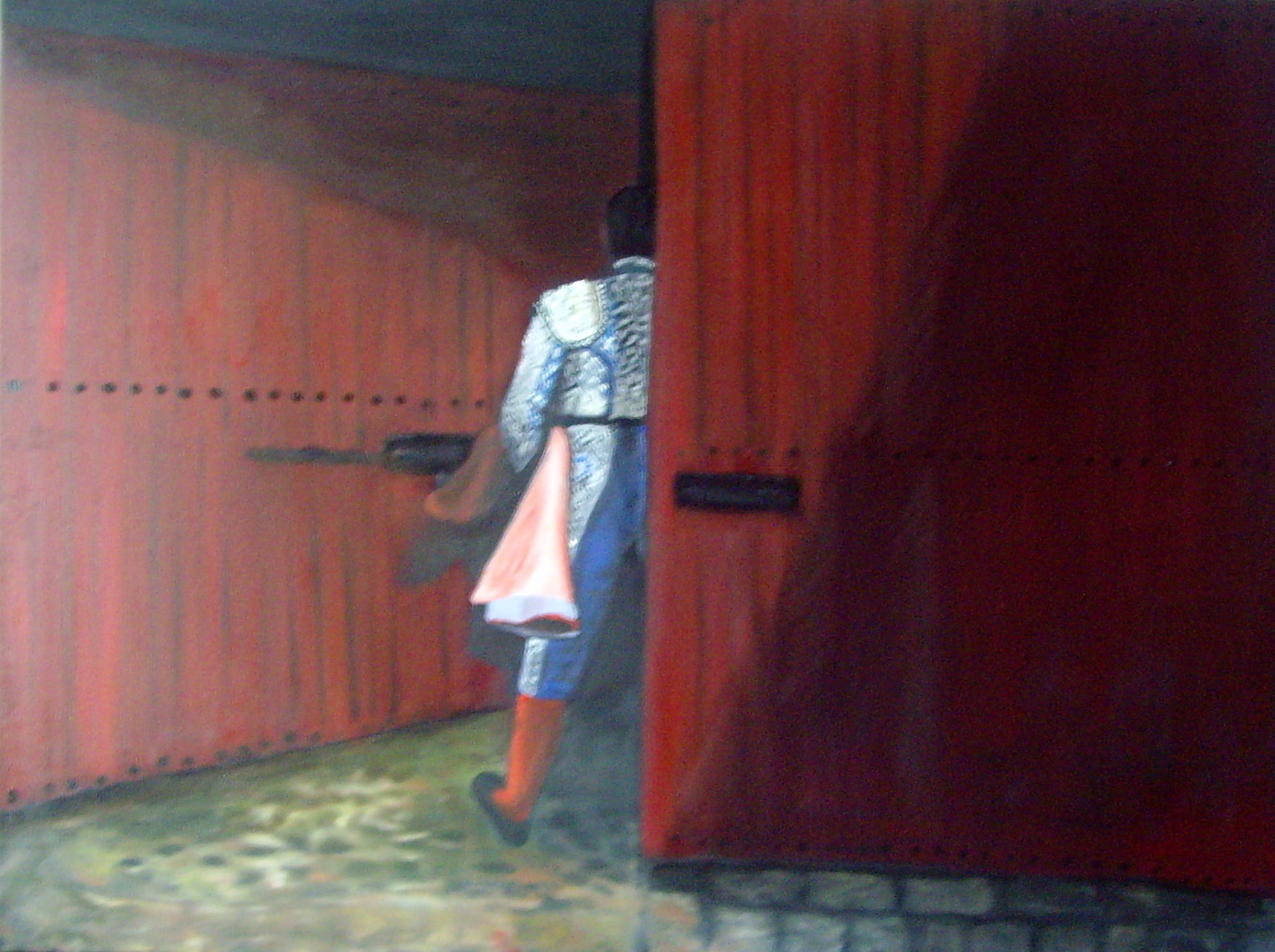 Wo bleibst Du? 60cm x 80cm, Öl auf Leinwand