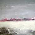 Pink Desert, 60cm x 80cm. Acryl auf Leinwand