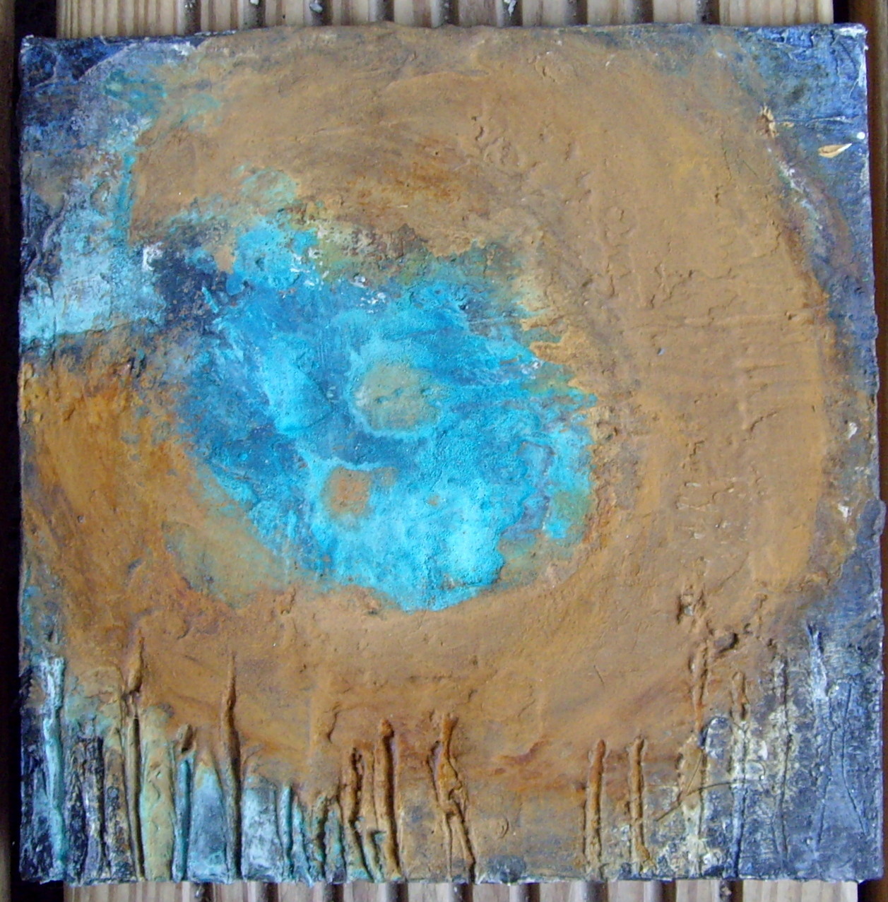 Noch kleiner und rostig, 15cm x 15cm