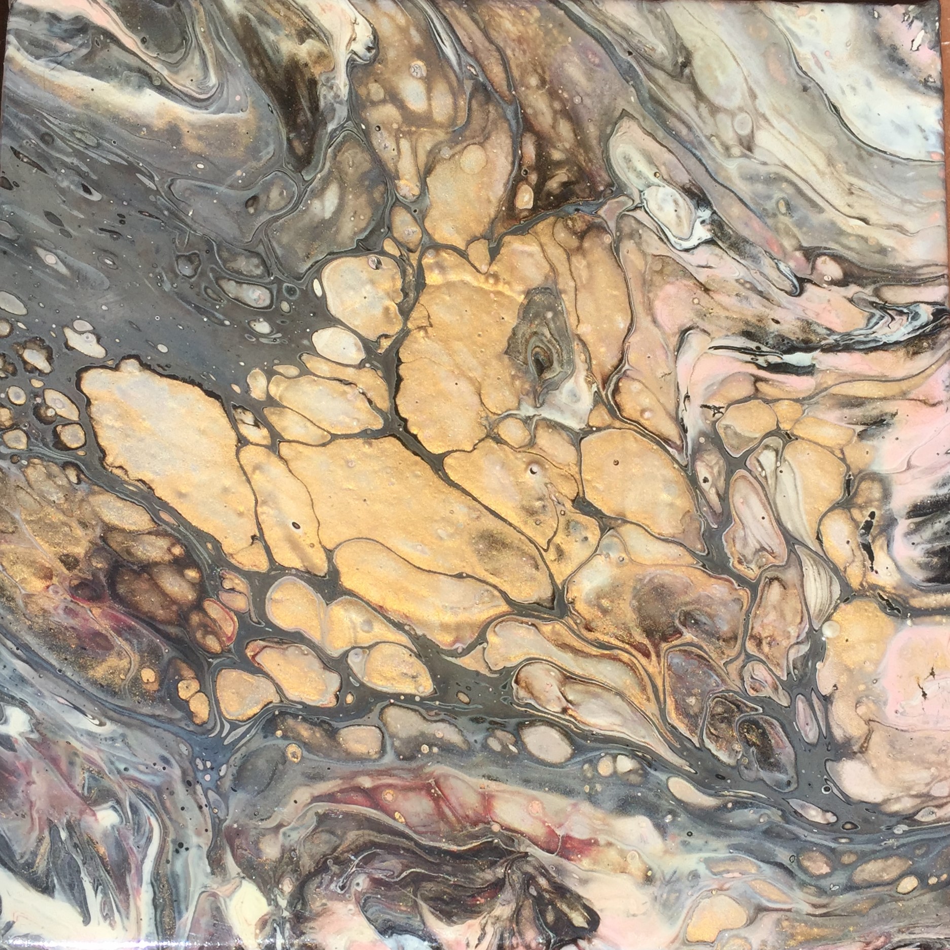 Zerlaufen, 20x20cm
