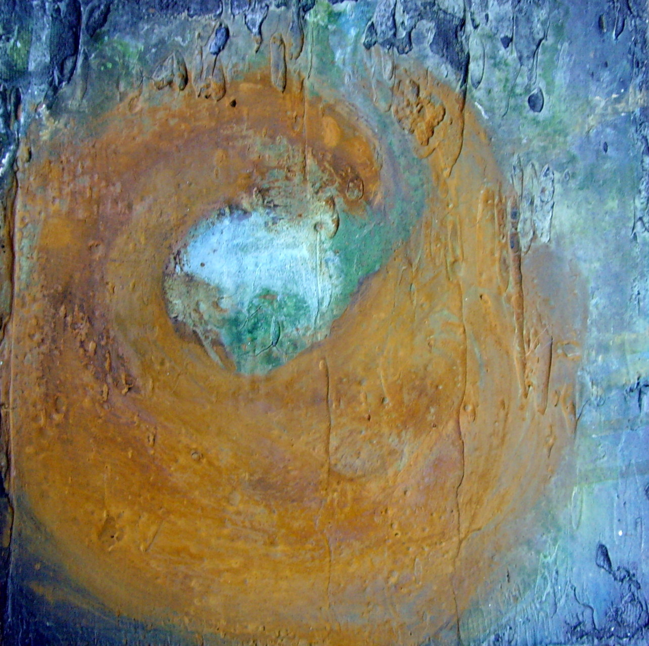 Auch klein, aber schon rostig   20cm x 20cm
