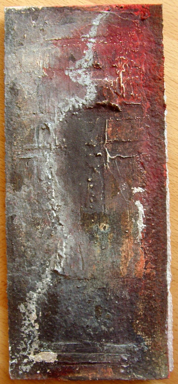 22cm x 9cm, Klappkarte, Materialmix