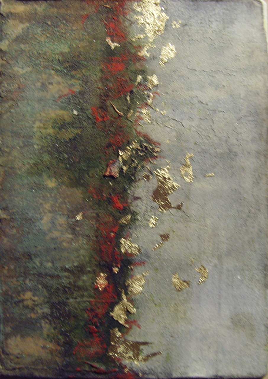 Klappkarte, 10cm x 15cm, Materialmix