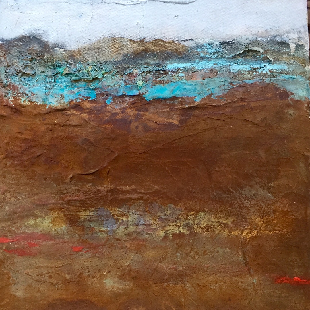Eisiger Grund, 40x40x1,8cm