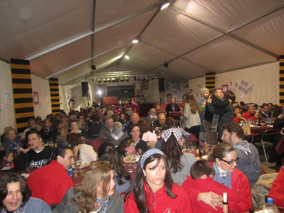 Cena en la carpa