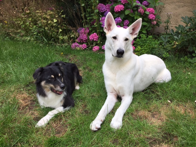 und mit seiner Freundin Grace