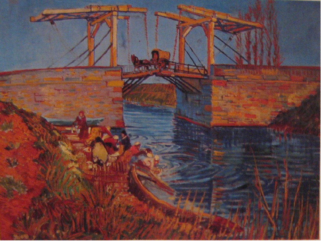 El puente de Langlois. Arlés, marzo de 1888. Tela, 54 X 65 cm. Otterlo.