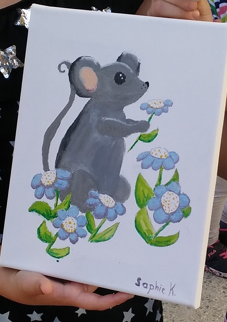 Kinderatelier - fertiges Bild - eine Maus