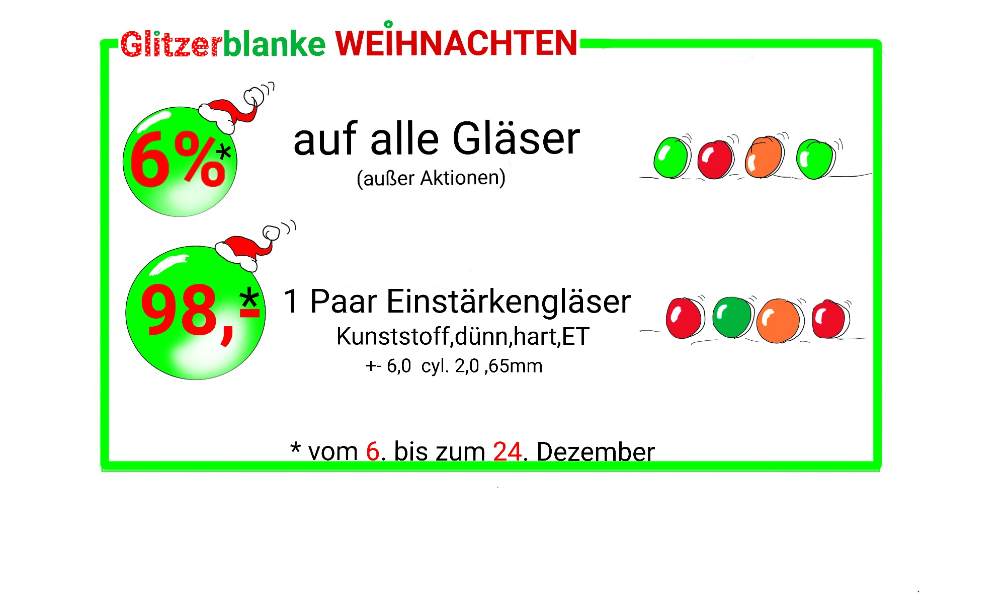 Glitzerblanke Weihnachten - Rabattaktion 2022