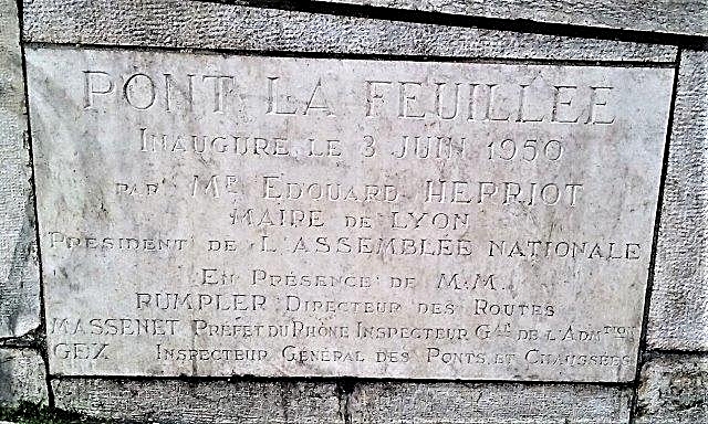 Pont la Feuillée Lyon 5ème