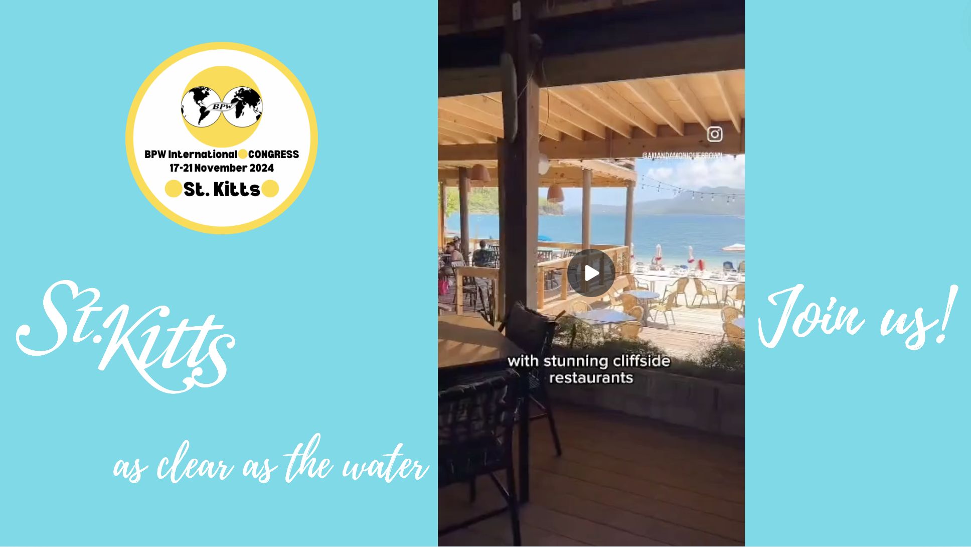 St. Kitts? As clear as the water - Join us!