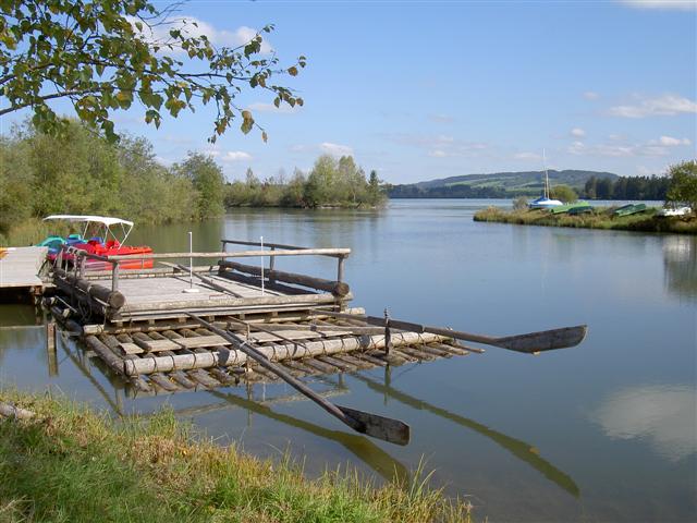 Floß auf dem Lechsee