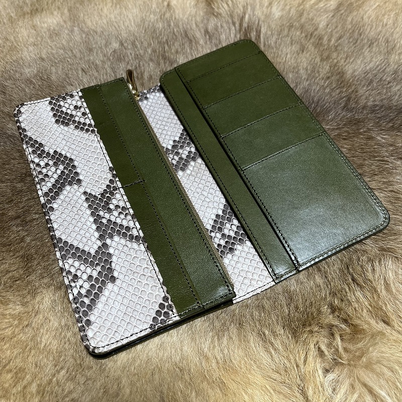 オーダーメイド パイソン長財布
