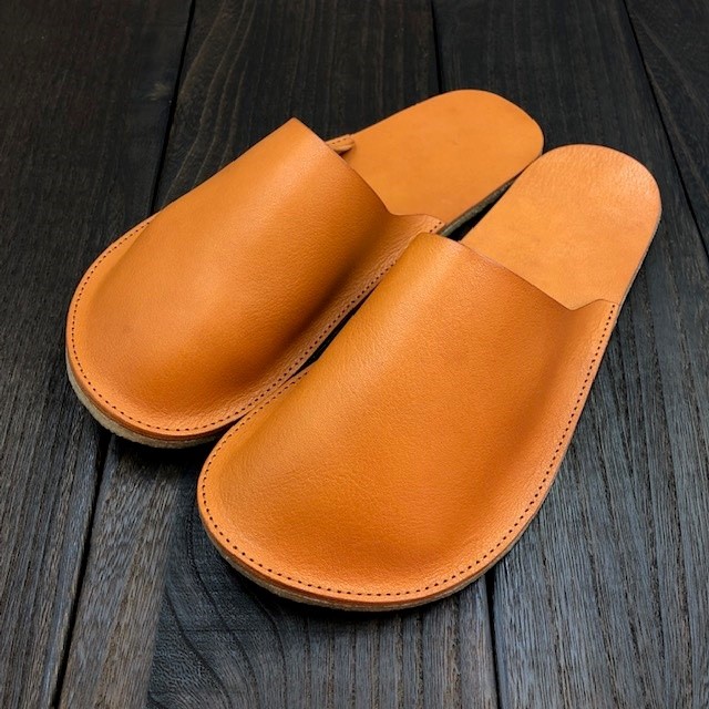 革製ハンドメイドスリッパ　日本製 スリッパ 本革 日本製 高級 おしゃれ ルームシューズ 来客用