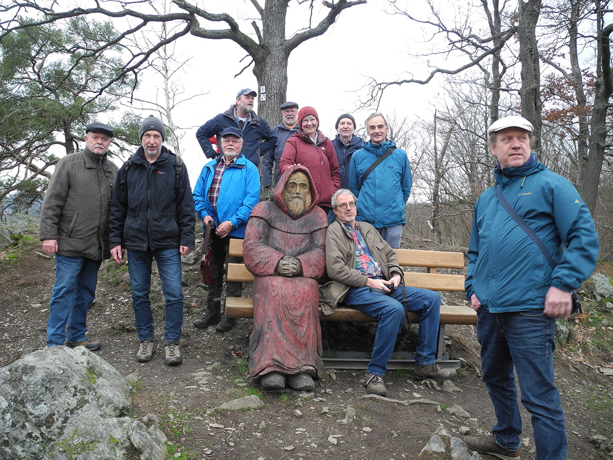 Der Rote Mönch vom Landstein mit Besuch