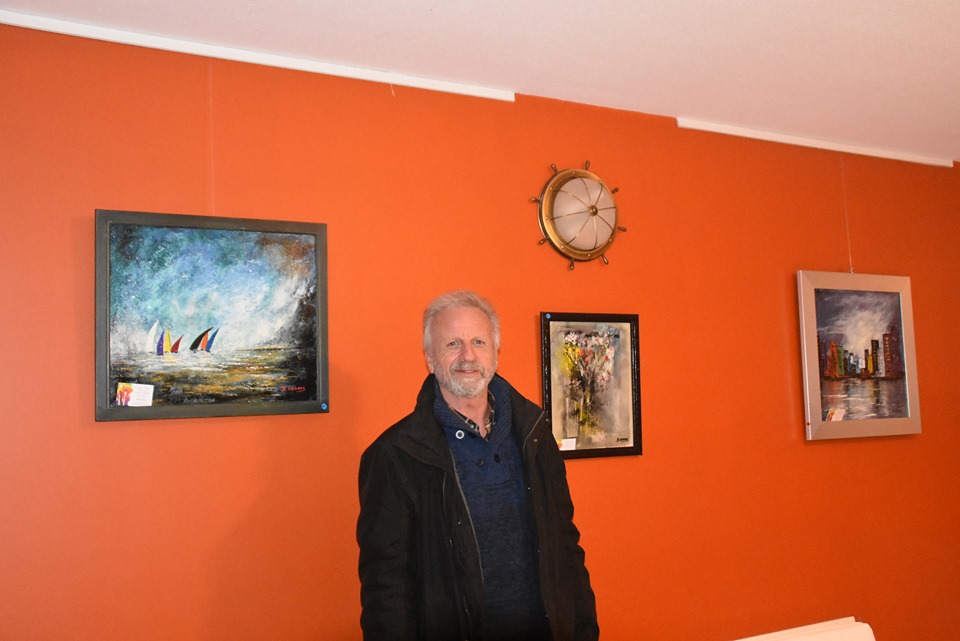 Tableaux de Bernard Legros au Globe à Saleilles