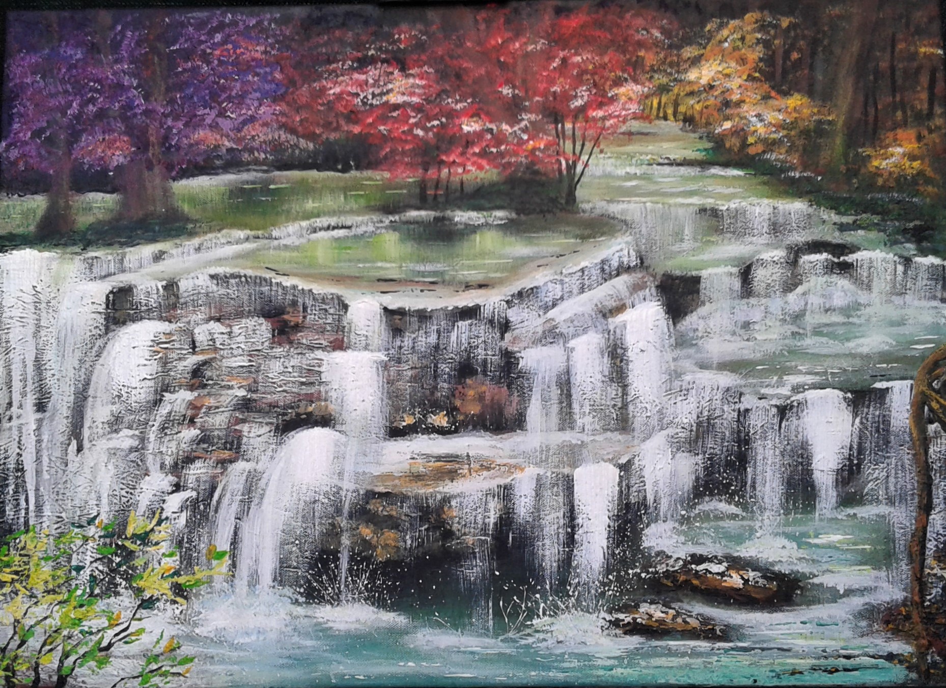 Tableau de l'artiste étape par étape