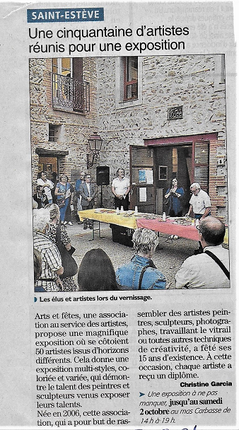Arts et Fêtes expose au Mas Carbasse pour ces 15 ans