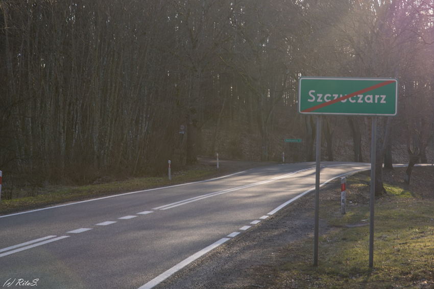 An der K 22  - Ortausgangsschild (Unterkategorie Zützer)