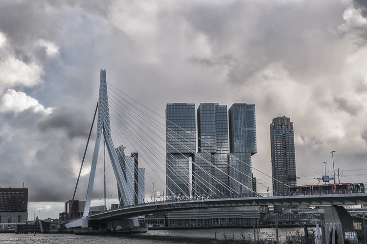 De Erasmusbrug en "De Rotterdam", twee hoogstandjes van architectuur in Rotterdam