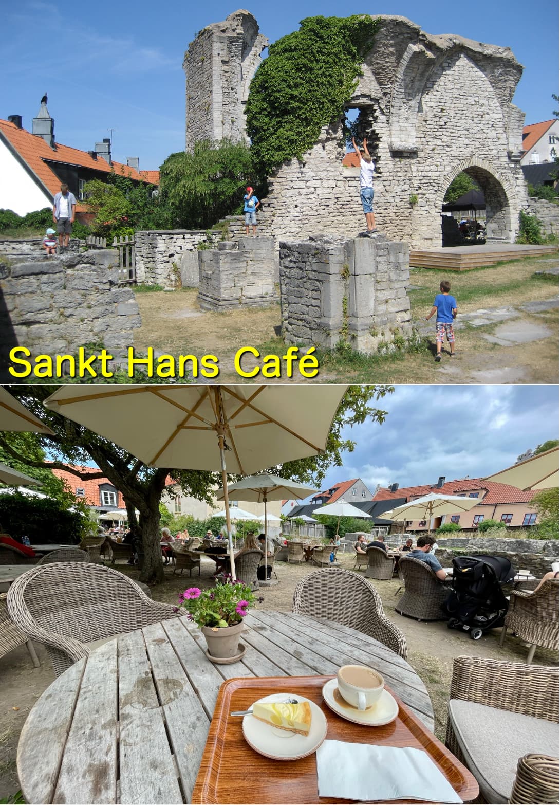 教会遺跡にあるカフェ Sankt Hans Café