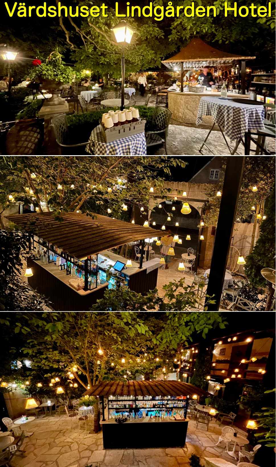 大人の雰囲気の緑豊かなガーデンレストラン Värdshuset Lindgården
