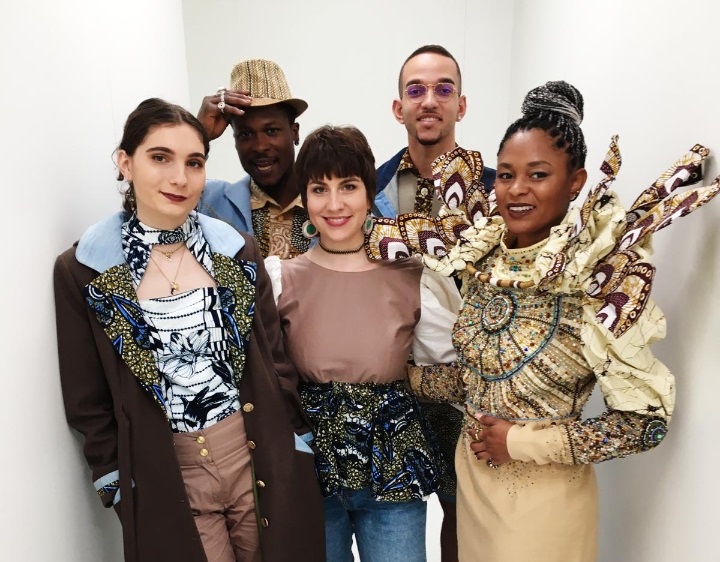 On set of the Fashion Film