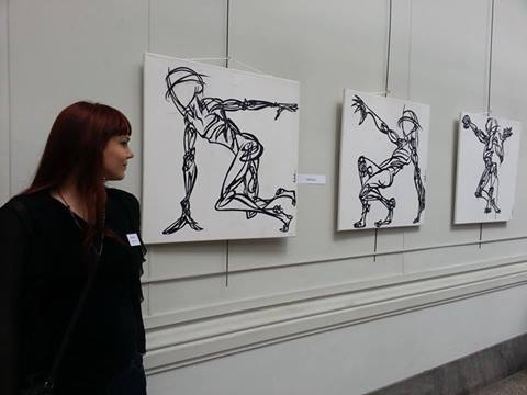 ma toute première exposition, a lyon, en 2013....