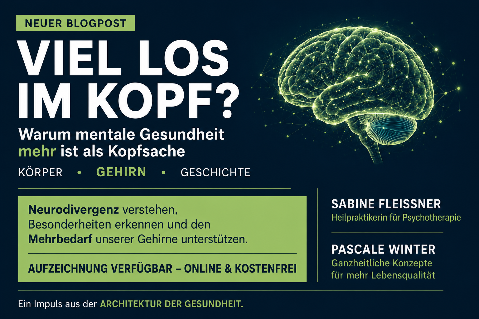 Viel los im Kopf: Zellgesundheit & Mentale Stärke