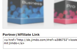 Jimdo Textlink für Webseiten und Mail