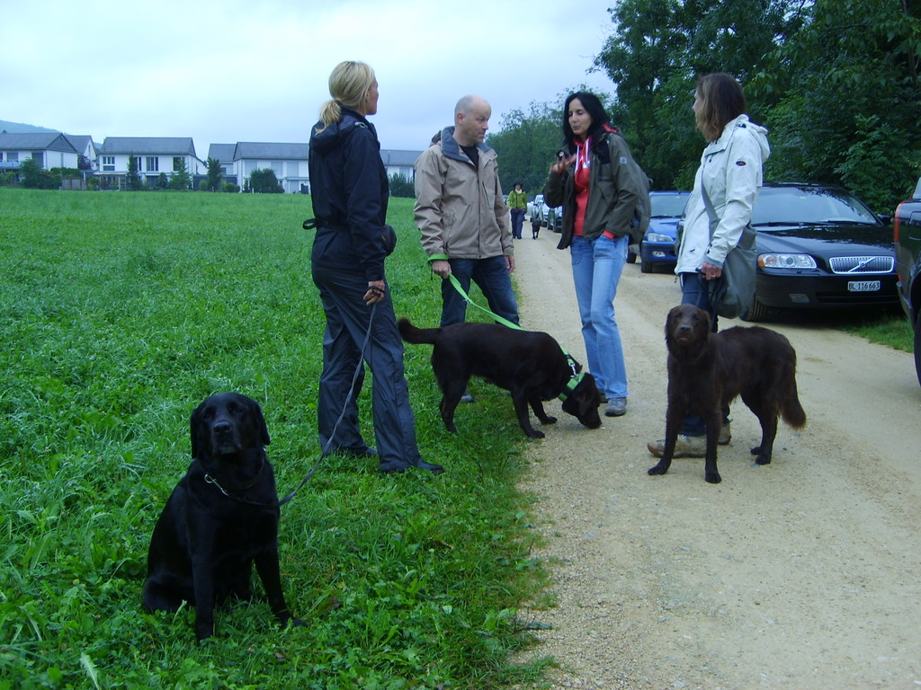 Letzte Besprechung vor dem Start