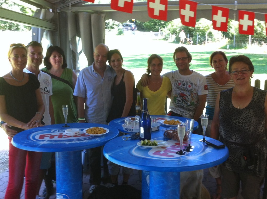 Zum Schluss der wohlverdiente Apéro