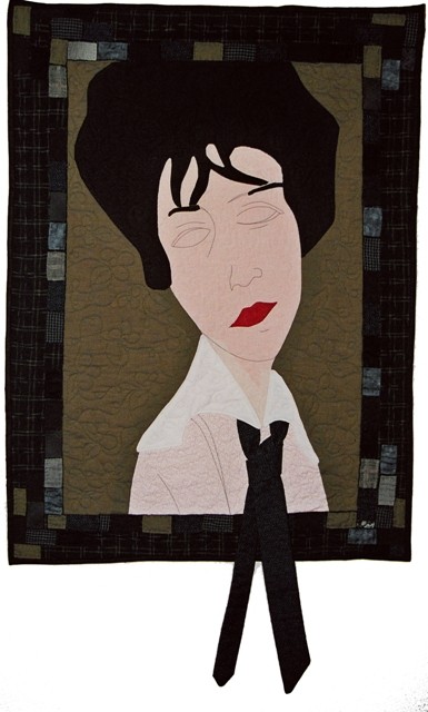 Dame mit Krawatte, inspiriert durch A. Modigliani