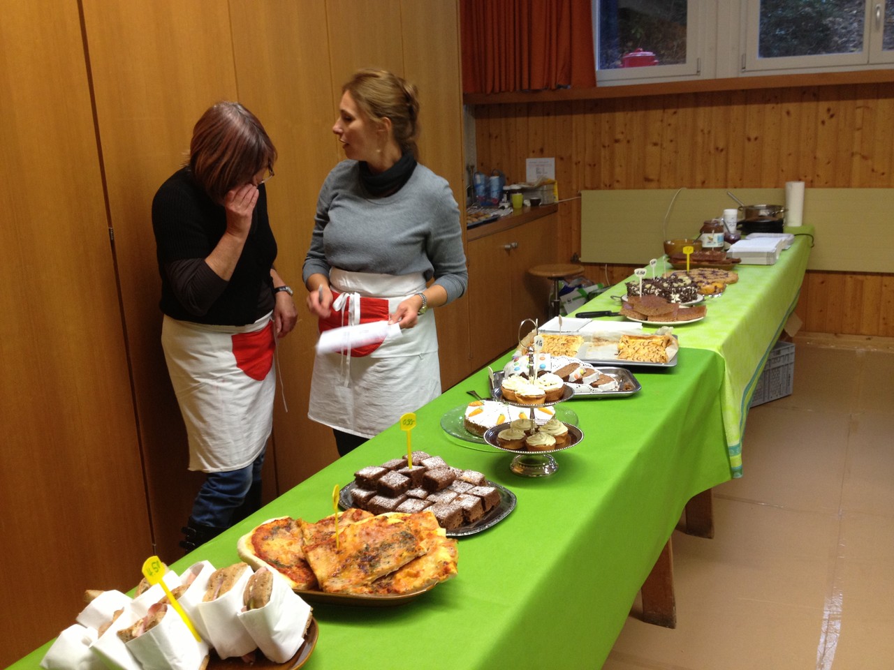 Das Buffet im Café Docht lässt sich sehen.