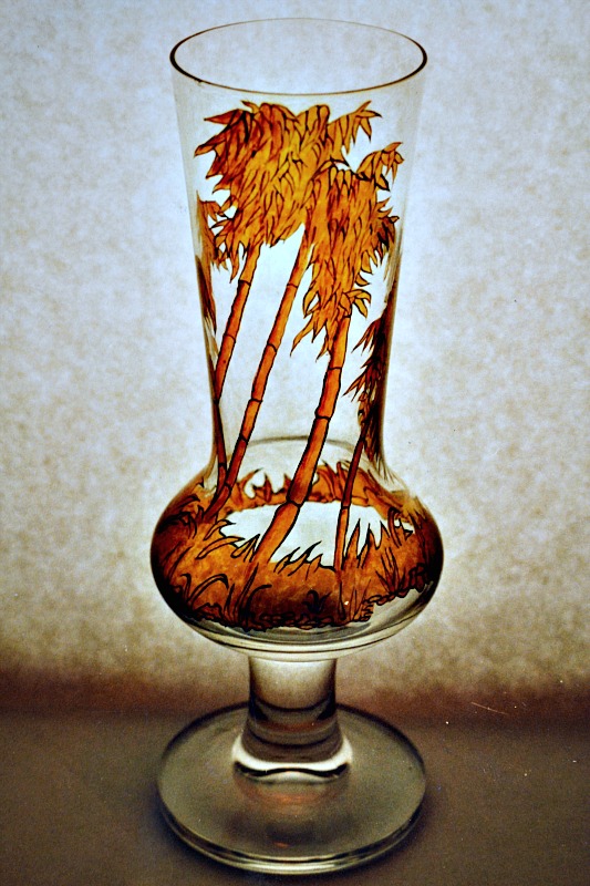 Création Vase et verres de table sur mesure Etincelles de Verre