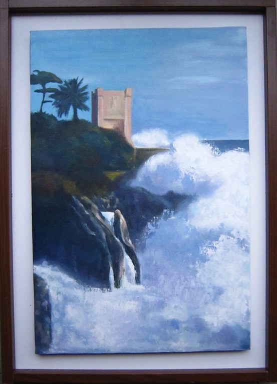 MAREGGIATA a NERVI - Cm. 40 x 60 - ACRILICO su TELA - 2011